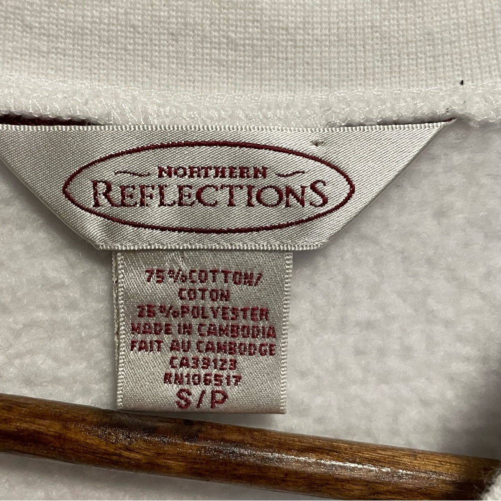 Northern Reflctions Vintage 90s Sweatshirt Women’s Small Winter Birds - Picture 8 of 11